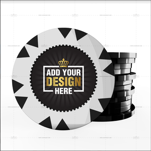 Jetons de poker en argile 14gm de qualité casino avec incrustation de couleur et de logo personnalisée pour votre plateau - Product Image 6