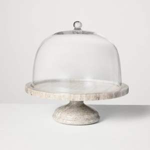 Support à gâteau en marbre blanc classique pour les repas traditionnels, ajoutant de la grâce et de l'élégance à la table de dessert - Product Image 3