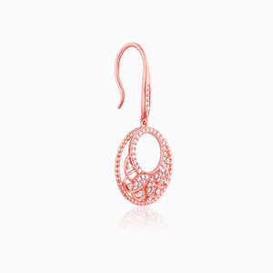 Rose Gold Crescent Affair <b>Fashion</b> <b>Earrings</b> - Product Image 2