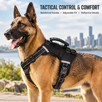 Gilet Réfléchissant Ajustable Anti-Explosion pour Animaux de Compagnie, Idéal pour la Randonnée Nocturne (compatible avec les harnais pour chiens)