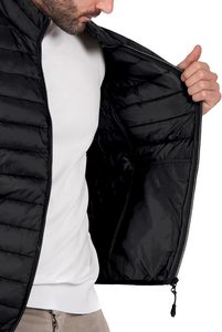Gilet matelassé sans manches pour homme, imperméable, respirant, coupe-vent, séchage rapide, en toile, col montant, 100% polyester, décontracté - Product Image 2