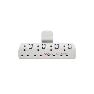 UK 3/4 Way T Shape Socket <strong>Multi</strong> <strong>Adaptor</strong> Extension <strong>Plug</strong> With Independent Switch and Surge Protection - Product Image 5