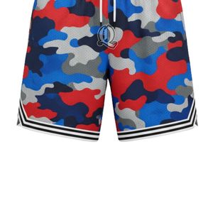 Custom Camo Print Basketball <b>Shorts</b> Red Blue Gray Sublimated Mesh Polyester Sportswear with Drawstring Waistband - Product Image 6