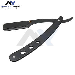 Classic Black Folding Shaving Knife for <b>Men</b> Stainless Steel Straight <b>Razor</b> Holder for Armpit Pubic Hair Shaving <b>Men's</b> <b>Razor</b> - Product Image 4