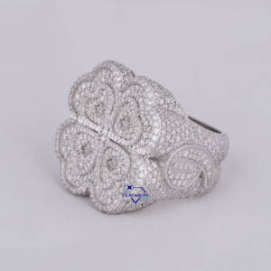 Anillo de diamante de moissanita de claridad VVS joyería de Hip Hop de lujo para hombre y mujer de Plata de Ley 925 superventas - Product Image 2