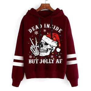 Premium 3D impreso Drop-shoulder Hoodies 2025 personalizado elegante sudaderas con capucha para mujer 100% algodón transpirable pulóver - Product Image 3