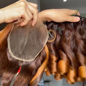 Prix le plus élevé rebondissant cheveux crus surbrillance couleur vietnamien extensions de cheveux humains faisceaux ensemble fermeture 2025 - Product Image 2