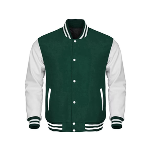 Chaqueta universitaria de lona de algodón 100% de alta calidad para hombre con logotipo personalizado y moda de invierno bordada - Product Image 6
