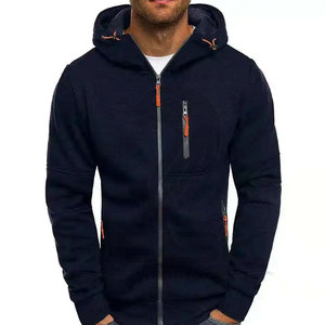 Sweat-shirts et sweats à capuche en polaire de haute qualité pour hommes, avec poche zippée, logo personnalisé, couleur unie, pour l'hiver – Vente en gros - Product Image 5