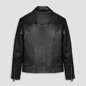 OEM High Quality Vintage <b>Genuine</b> Cowhide Leather Jacket New Custom Style Varsity Jacket 2024 - Product Image 5