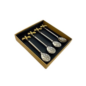 Cuchara de café de latón con pulido mate para manualidades, cucharilla personalizada de tamaño único para el hogar, hotel y restaurante a bajo precio - Product Image 5