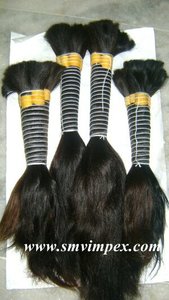 100% cheveux bruts vierges non transformés à cuticule alignée, faisceaux de cheveux humains indiens à vague lâche Extensions de cheveux indiens bruts - Product Image 4