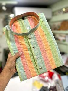 คอลเลกชันใหม่ dhwaja ส่งออกผ้าและลำดับเส้นไหมทอผ้าแฟนซีสำหรับผู้ใหญ่ผู้ชายอินเดียและปากีสถานมีสินค้าในสต็อก - Product Image 5