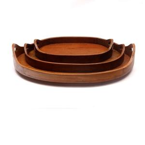 Design attrayant fête de mariage décoration de table restauration service plateau en bois plat de service utilisé dans les hôtels restaurants café - Product Image 1