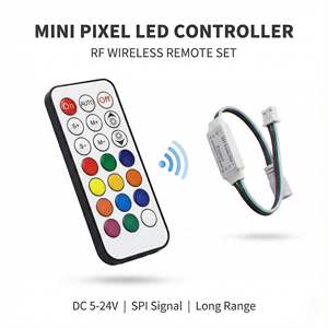 Controlador de Intensidad LED Inalámbrico RF de 12V 24V CC, 144W 12A, Interruptor de Control Remoto de Alta Potencia, Atenuación PWM de 0-100% para Tira de un Solo Color - Product Image 1