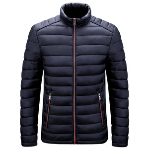 Veste matelassée en coton léger pour homme, automne-hiver, haute qualité, avec logo personnalisé, col montant - Product Image 2