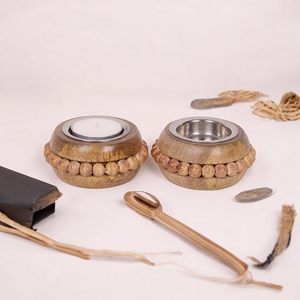 Wholesale Supply Handcrafted Wooden <b>Tealight</b> <b>Holder</b> for Cozy Home Decor and Ambient Lighting Options From India - Product Image 3