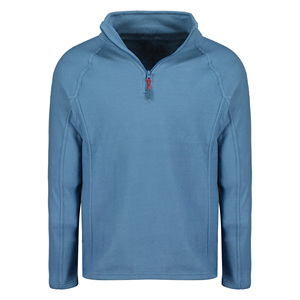 Veste polaire à col montant et fermeture éclair quart pour homme, vêtement d'hiver tendance, tissu respirant confortable, vêtement chaud pour homme - Product Image 2