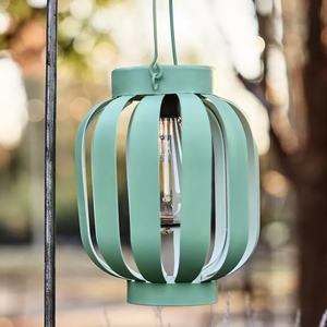 Portavelas de Metal decorativo para exteriores turquesa con farol votivo colgante para decoraciones navideñas para bodas y hogares - Product Image 4