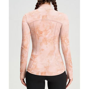 Full Zip Stretch Top Women Lightweight <b>Jacket</b> Soft <b>Yoga</b> Athletic Training Wear Comfort Nylon Spandex Fabric - Product Image 4