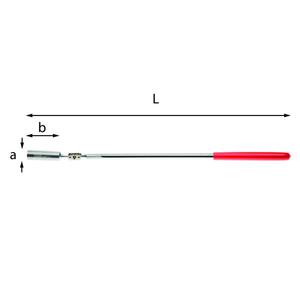 Outil de récupération télescopique Usag avec aimants articulés - Product Image 1