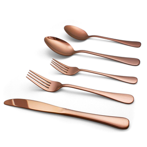 Flatware <b>Hanging</b> <b>Cutlery</b> <b>Set</b> Latest Metal Flatware Stainless Steel Gold Plated <b>Cutlery</b> <b>Set</b> Handle New Metal - Product Image 3