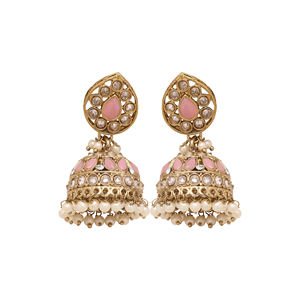 <b>Wedding</b> Floral Choker, Bridal Choker <b>Set</b>, Dulhan Floral Choker , Reverse AD Jewelry , Mehandi Plated ,Designer Jewelry - Product Image 5