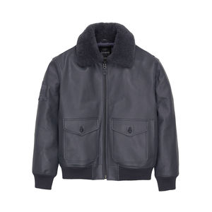 แจ็กเก็ตหนัง Avirex สำหรับผู้ชายเสื้อแจ็คเก็ตพิมพ์ลายปักโลโก้ตามสั่งสำหรับฤดูหนาว - Product Image 1