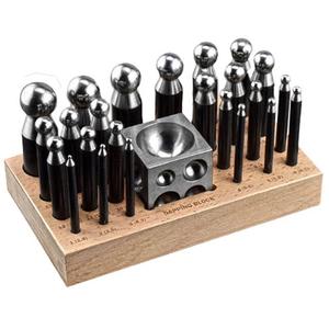 Dapping Punch Set de 25 outils de bijouterie faisant un outil professionnel de haute qualité utilisation la plus basse pour la fabrication d'outils professionnels - Product Image 1