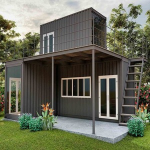 Casa Prefabricada Modular Moderna con Estructura de Panel Sándwich, Casa Contenedor Desmontable de 20 y 40 Pies, Edificio de Oficinas Portátil, Unidad Hotelera - Product Image 1