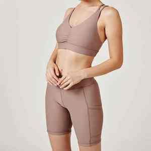 Vêtements de sport côtelés sans couture pour femmes, ensemble de vêtements de gymnastique active et de yoga, nouveauté - Product Image 1