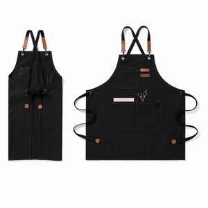 Delantal Multiusos de Lona y Cuero Resistente con Cierre de Broche para Chefs, Panaderos y Catering - Product Image 3