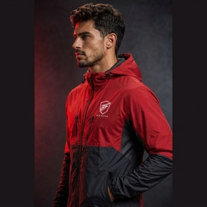 Veste coupe-vent pour homme, coupe classique, col montant, respirante, réversible, 100% polyester, veste décontractée d'hiver pour l'extérieur - Product Image 5