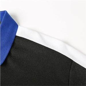 Coton tricoté écologique personnalisable pour chemise homme, décontractée, golf, séchage rapide, style urbain, motif uni, taille personnalisée, vierge - Product Image 3
