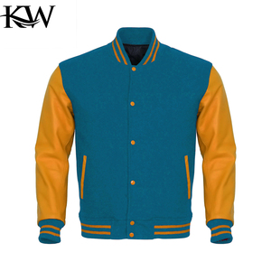 Unisex <b>varsity</b> <b>jacket</b> made with soft wool blend and faux leather sleeves for team uniform college sports and outdoor fashion - Product Image 5