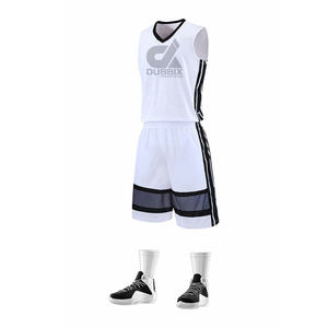 Ensemble d'uniformes de basket-ball réversible à sublimation intégrale avec logo personnalisé, respirant, 100% polyester, saison d'hiver, maillot d'équipe 3D pour hommes - Product Image 4