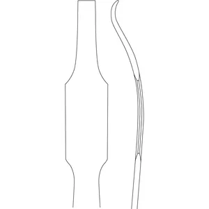 Rétracteur Hohmann 10" x 25 mm à extrémité droite, à trou unique - Instrument chirurgical en acier inoxydable - Product Image 2