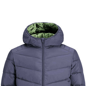 Chaqueta de invierno formal empacable de espesor fino con cuello levantado impermeable y a prueba de viento Reversible para el calor en movimiento - Product Image 4