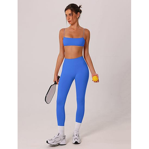 Conjuntos de fitness, top deportivo sin costuras para yoga, leggings de cintura alta, elásticos, transpirables, ropa deportiva para mujer - Product Image 2