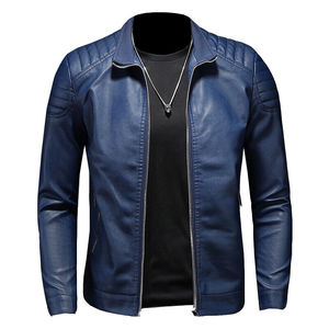Blouson d'aviateur Boxy en cuir PU personnalisable pour hommes avec capuche à col montant et plusieurs poches Service d'approvisionnement OEM - Product Image 5