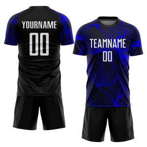 Kits de camisetas de fútbol unisex personalizadas OEM, logotipo de sublimación de fútbol de secado rápido, nombre, uniformes de Francia, conjuntos de fútbol de tamaño adulto - Product Image 2