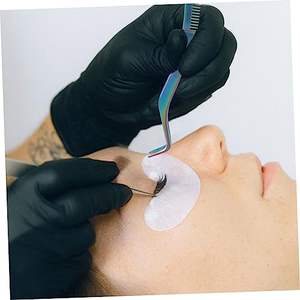 Pince à cils avec peigne Outil à cils brosses à cheveux pour femme Peigne à cheveux Applicateur de cils ergonomique en acier inoxydable - Product Image 5