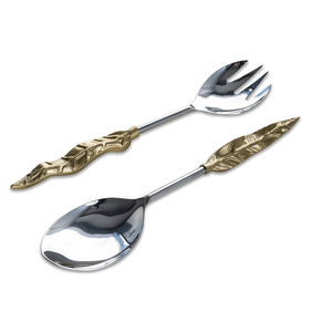 Nouveau design cuillère à café cuillère à café cuillère à thé à dessert avec poignée en or unique couverts à salade utiliser Nouveau design - Product Image 3