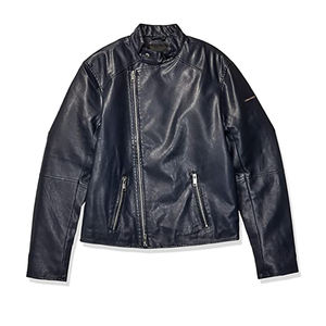 Chaqueta Bomber de cuero de invierno para hombre Varsity Casual Streetwear al aire libre motocicleta impermeable a prueba de viento soporte frontal cálido elegante - Product Image 6