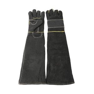 Guantes de soldadura de cuero OEM Protección térmica de mano completa Agarre de Palma fuerte Ajuste cómodo para uso en fábrica de fabricación de metal - Product Image 1