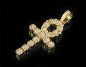 Croix chrétienne jésus personnaliser Design à la mode Moissanite diamant clouté en argent Sterling S925 bijoux fins pendentifs pour hommes - Product Image 3