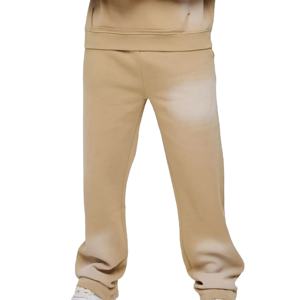 Nouveau design de survêtement évasé, lavage à l'acide, 100% coton, poids lourd, survêtement à capuche et pantalon de jogging empilé pour hommes - Product Image 6