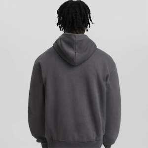 Sweat à capuche surdimensionné pour hommes de haute qualité broderie personnalisée et impression bouffante, sweat-shirt vierge en éponge française - Product Image 4