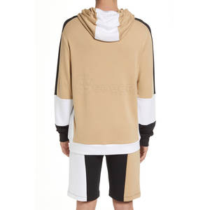 Sweat à capuche surdimensionné pour hommes avec manches longues à la mode Street Wear Printemps Hiver Techniques de teinture unie Meilleur matériau Col à capuche - Product Image 3
