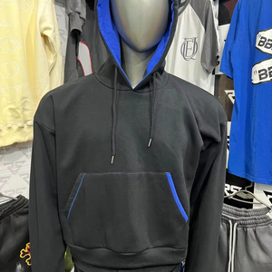 En stock, sweat-shirts personnalisés pour hommes en tissu jersey uni, ensemble de survêtement avec logo imprimé, hiver, qualité supérieure - Product Image 1